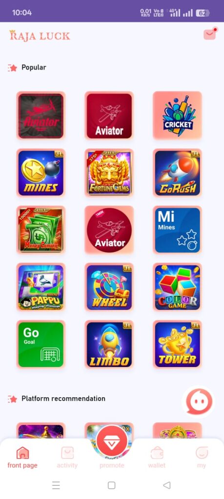 Raja Luck Color Prediction Game 