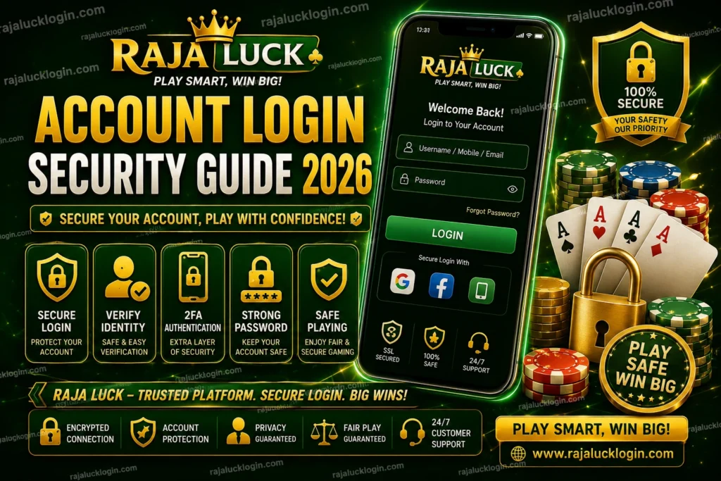 Raja Luck Account Login Security Guide 2026 